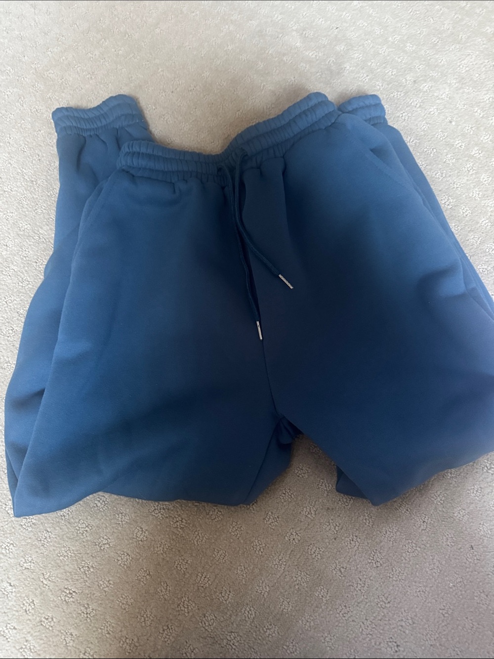 SHEIN Men's Navy Drawstring Athletic Shorts